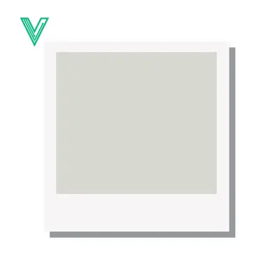 Download Minimalist Polaroid Photo Frame with Soft Shadow Effect Vector Graphic