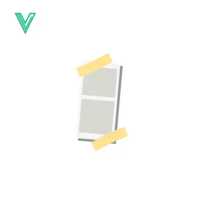 Download Simple Window Illustration with Yellow Tape Vector Graphic