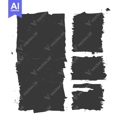Abstract Black and White Geometric Shapes with Grunge Texture