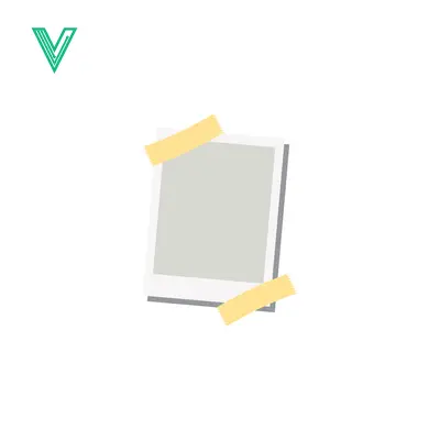 Download Vintage Polaroid Photo Frame with Yellow Tape Vector Graphic