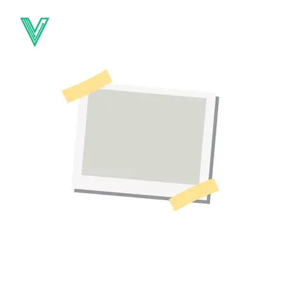 Aset desain premium: Blank Photo Frame with Yellow Tape