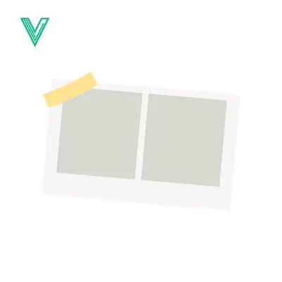 Two Empty Photo Frames with Yellow Tape