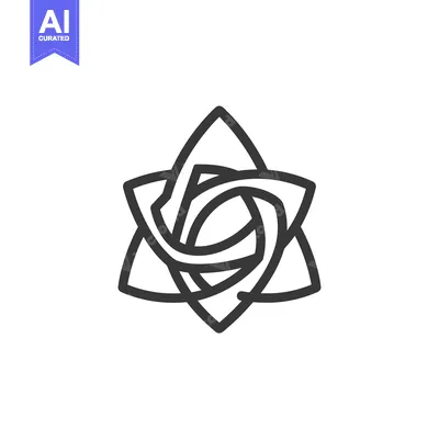 Aset desain premium: Abstract black and white graphic design with overlapping lines forming