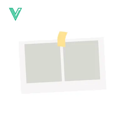Aset desain premium: Two Blank Photo Frames Taped Together