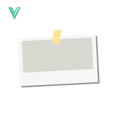Aset desain premium: Blank Instant Photo Frame with Yellow Tape