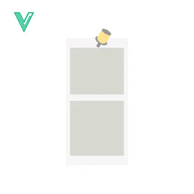 Minimalist Illustration of a Bulletin Board with a Pushpin