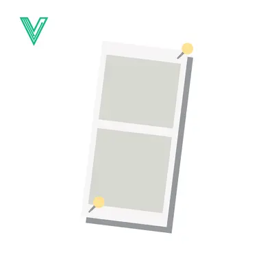 Aset premium populer: Two Blank Photo Frames Pinned to a Surface