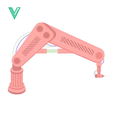 Aset desain premium: Robotic Arm Industrial Automation Technology