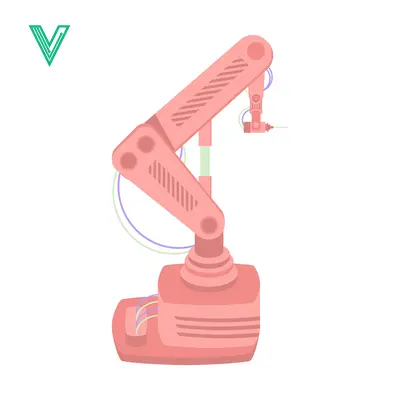Robotic Arm in a Modern Industrial Setting