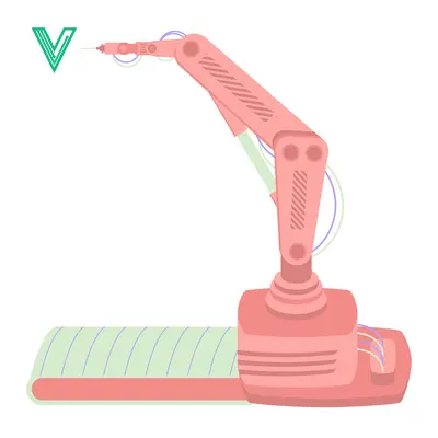 Aset desain premium: Robotic Arm Industrial Automation Technology