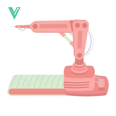 Automated Robotic Arm on Conveyor Belt in Industrial Setting