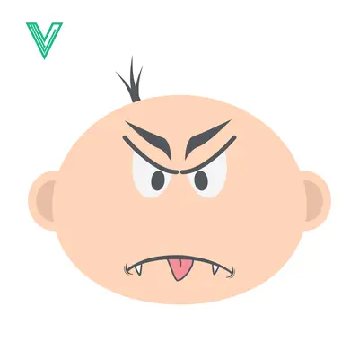 Popular premium asset: Angry Baby Face Cartoon Illustration