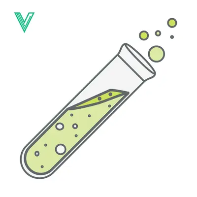 Test Tube with Bubbles and Green Liquid