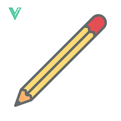 Yellow Pencil with Red Eraser Icon