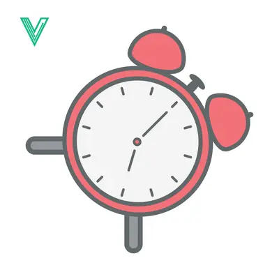 Red Alarm Clock Icon with Bells and Hands
