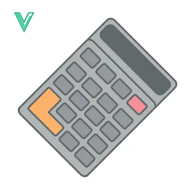 Aset premium populer: Simple Isometric Calculator Icon with Orange Enter Button