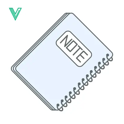 Minimalist Isometric Notebook with NOTE Label