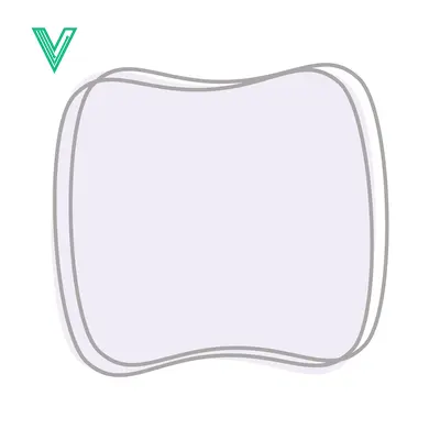 Abstract Organic Shape with Soft Pastel Colors and Subtle Outline