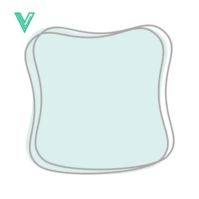 Abstract Soft Shape with Outline