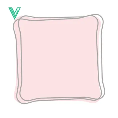 Aset premium populer: Soft Pink Square with Rounded Corners and Outline