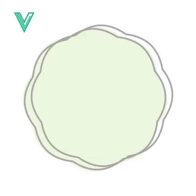 Aset desain premium: Abstract Organic Shape with Soft Pastel Colors