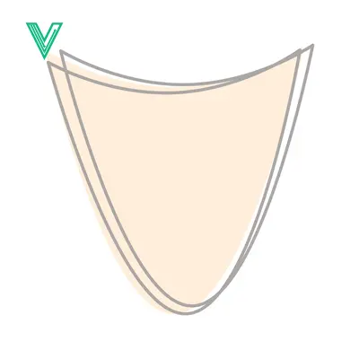Aset premium populer: Abstract Shield Shape with Soft Peach and Gray Tones