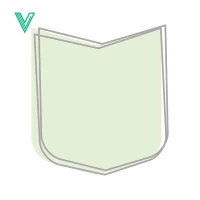 Minimalist Shield Outline with Light Green Fill