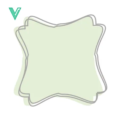 Aset premium populer: Decorative Label Shape with Soft Outline