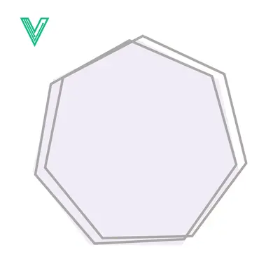 Abstract Geometric Shape with Subtle Gradient and Outline