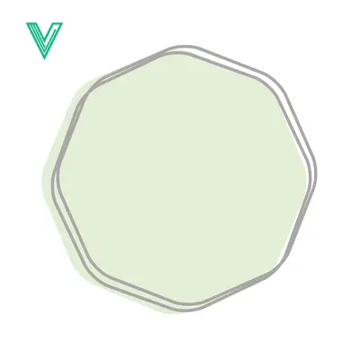 Abstract Geometric Shape with Soft Pastel Colors and Subtle Outline