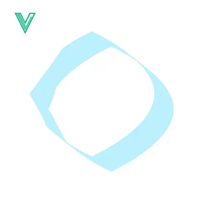 Abstract Light Blue Geometric Shape
