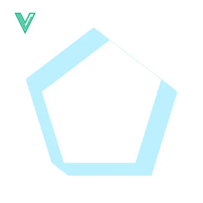 Popular premium asset: Abstract Geometric Shape Light Blue Outline