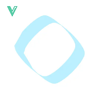 Aset premium populer: Abstract Light Blue Shape on White Background