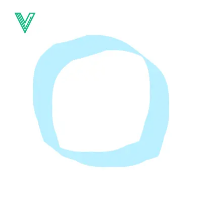 Popular premium asset: Abstract Light Blue Organic Shape on White Background