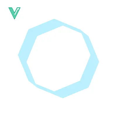 Aset premium populer: Abstract Light Blue Geometric Shape on White Background