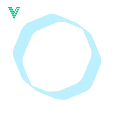 Aset premium populer: Abstract Light Blue Wavy Ring Shape