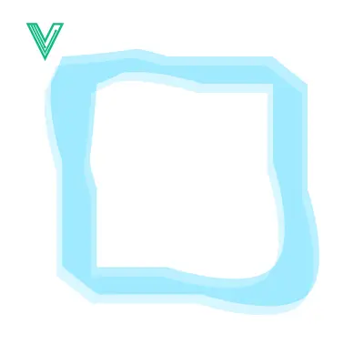 Aset premium populer: Abstract Blue Square Frame with Soft Edges