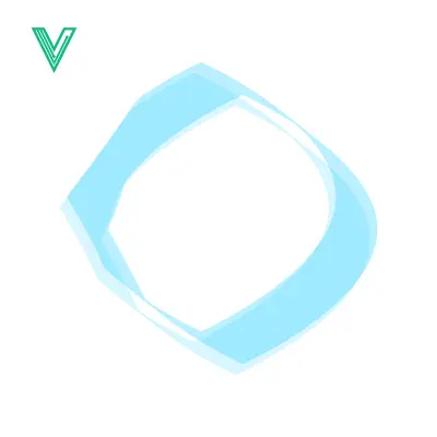 Aset desain premium: Abstract Blue Swirl Shape