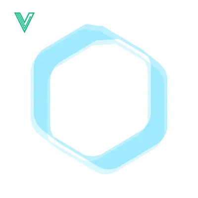 Abstract Hexagon Shape Geometric Design