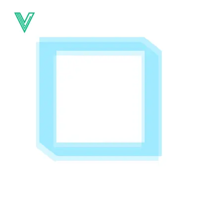 Popular premium asset: Minimalist Blue Square Frame with White Center