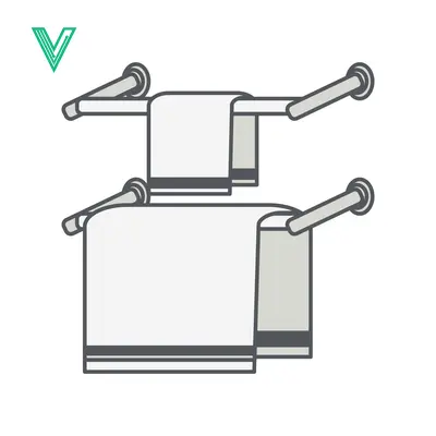 Two Towel Racks with Towels in a Bathroom Setting