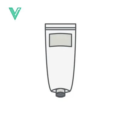 Minimalist Illustration of a Squeeze Tube with Cap