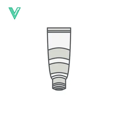 Minimalist Illustration of a Tube of Cream or Ointment