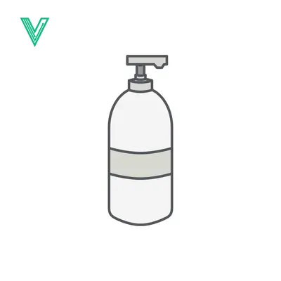 Simple Line Drawing of a Pump Bottle Dispenser