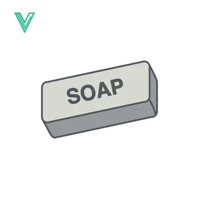 Simple Bar of Soap with the Word Soap Written on Top