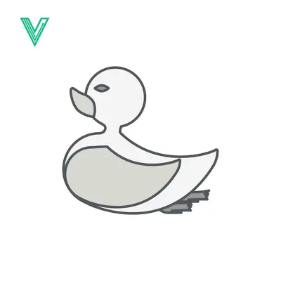 Simple Cartoon Duck Illustration
