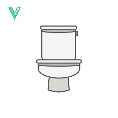 Modern Toilet Icon Vector Illustration