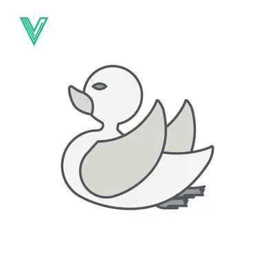 Simple Cartoon Duck Illustration