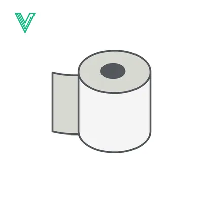 Aset premium populer: Simple Isometric Toilet Paper Roll Icon