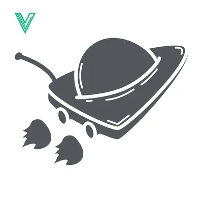 Stylized UFO Spaceship Illustration with Exhaust Flames